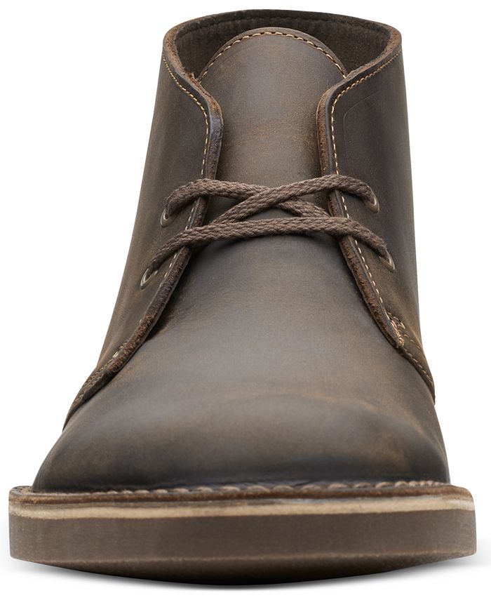 clarks men's bushacre 2 chukka boot dark tan leather