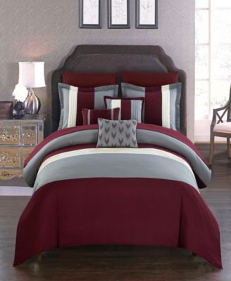 Chic Home - Ayelet 8-Pc. Twin Bed In a Bag Comforter Set