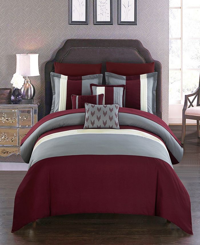Chic Home - Ayelet 10-Pc. Bed In a Bag Comforter Sets
