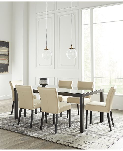 Furniture Closeout! Tate Glass Dining Table, Created for ...