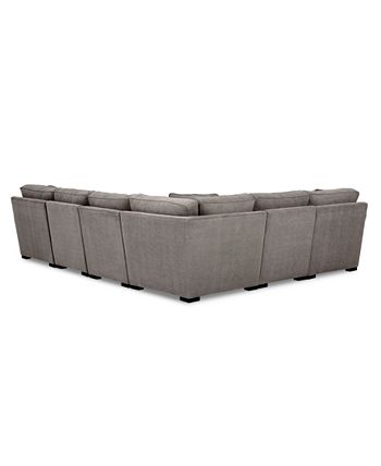 Furniture - Radley Fabric 6-Pc. Chaise Sectional Sofa
