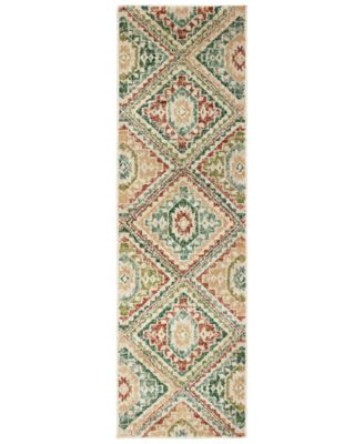 Oriental Weavers - Dawson 8530A Ivory/Multi 2'3" x 7'6" Runner Area Rug