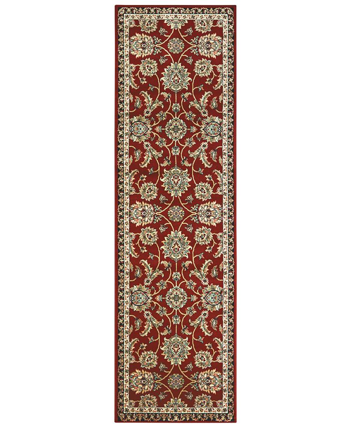Oriental Weavers - Kashan 370R Red/Multi 2'3" x 7'6" Runner Area Rug