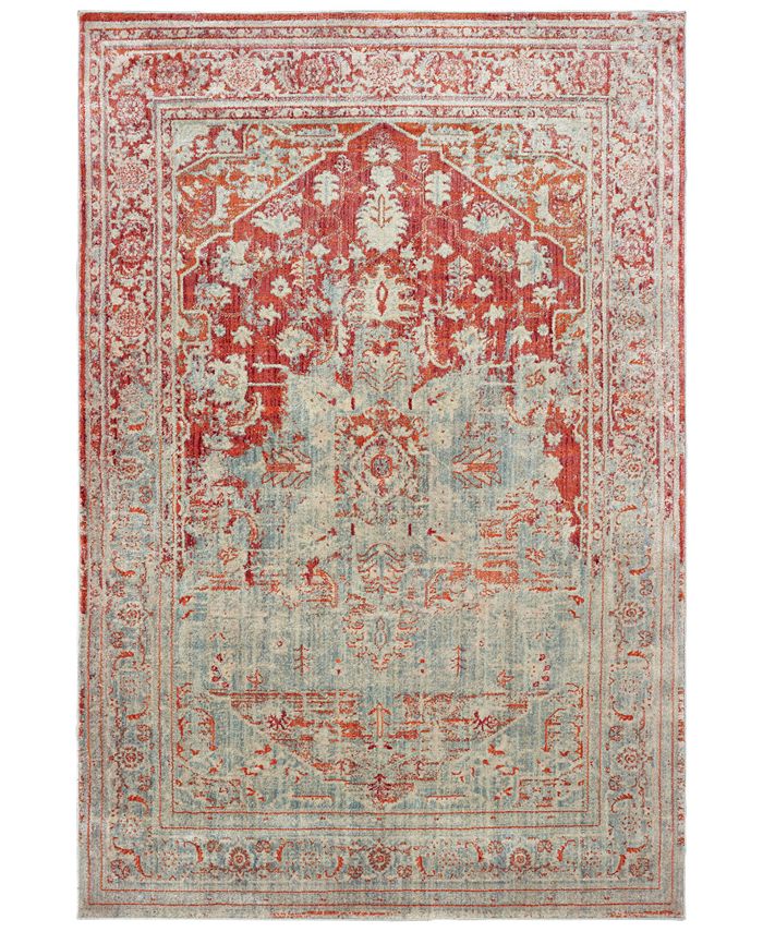 Oriental Weavers - Pandora 1501U Gray/Orange 7'10" x 10'10" Area Rug
