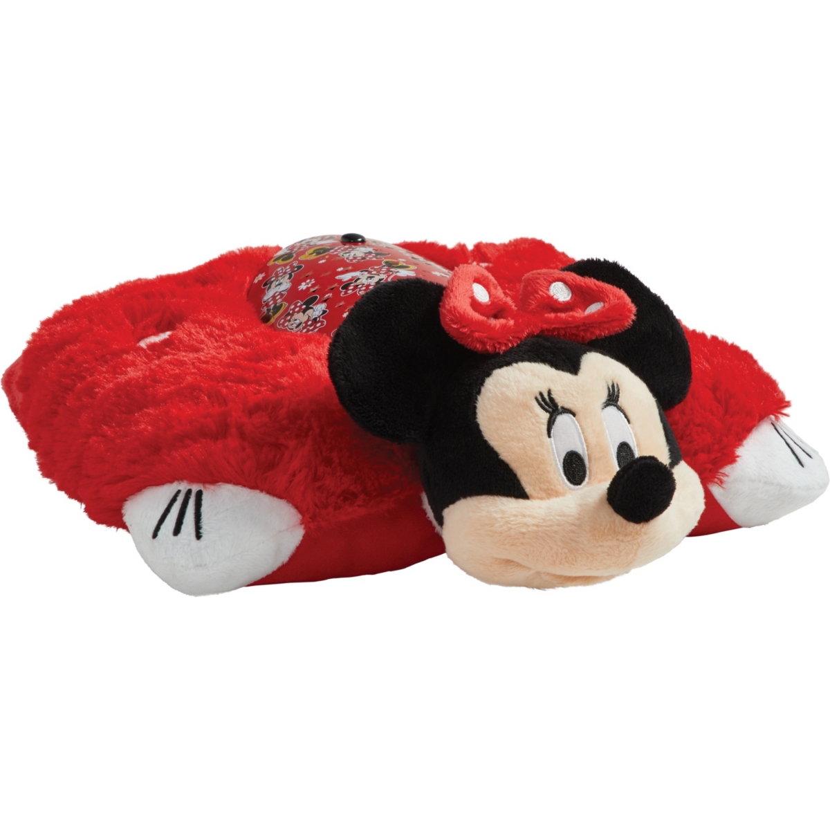 Pillow Pets Disney Rockin The Dots Minnie Sleeptime Lite In Medium Red