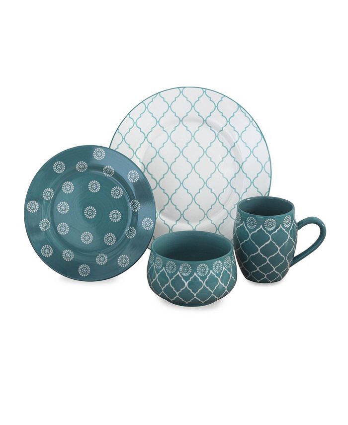 Baum Moroccan 16 Piece Dinnerware Set Macy's
