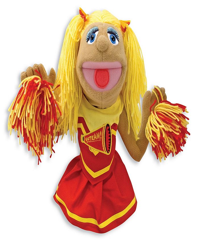 Melissa & Doug Cheerleader Puppet With Detachable Wooden Rod for Animated #2554 