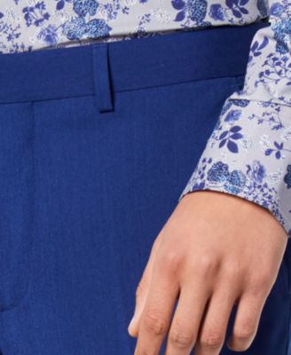 Nick Graham Men's Slim-Fit Stretch Hot Blue Suit