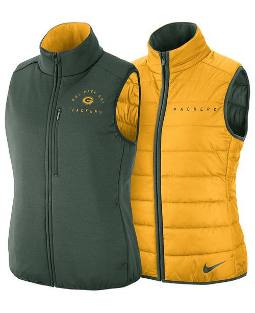 Nike Women S Green Bay Packers Reversible Vest Reviews Sports
