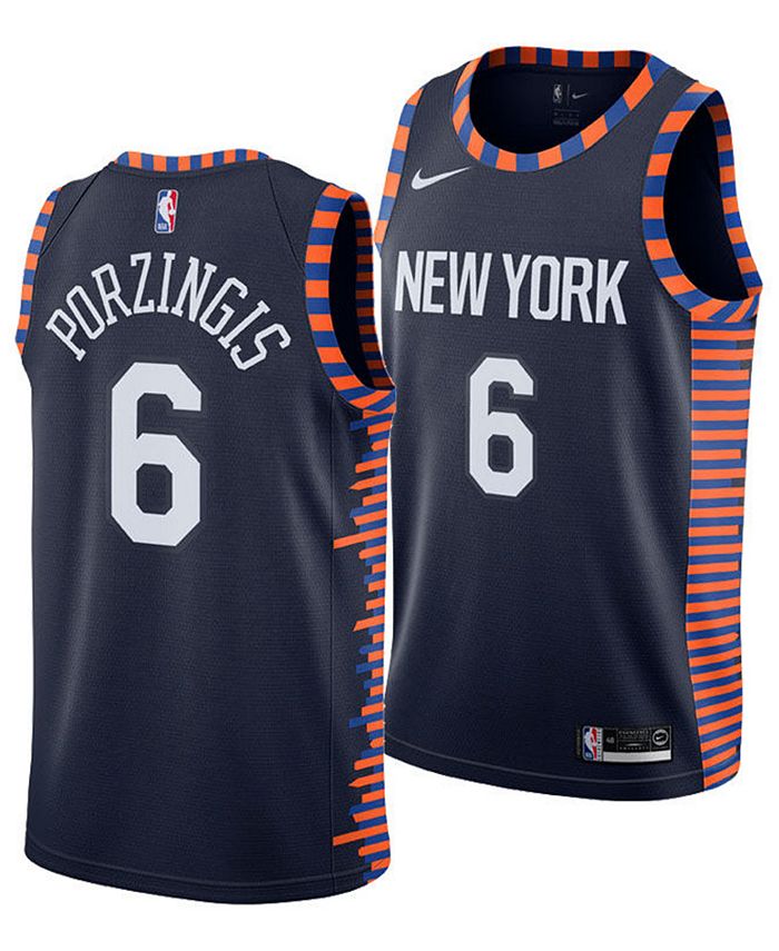 Men's New York Knicks Kristaps Porzingis Nike White Swingman
