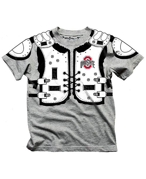 Wes Willy Ohio State Buckeyes Shoulder Pads T Shirt Toddler