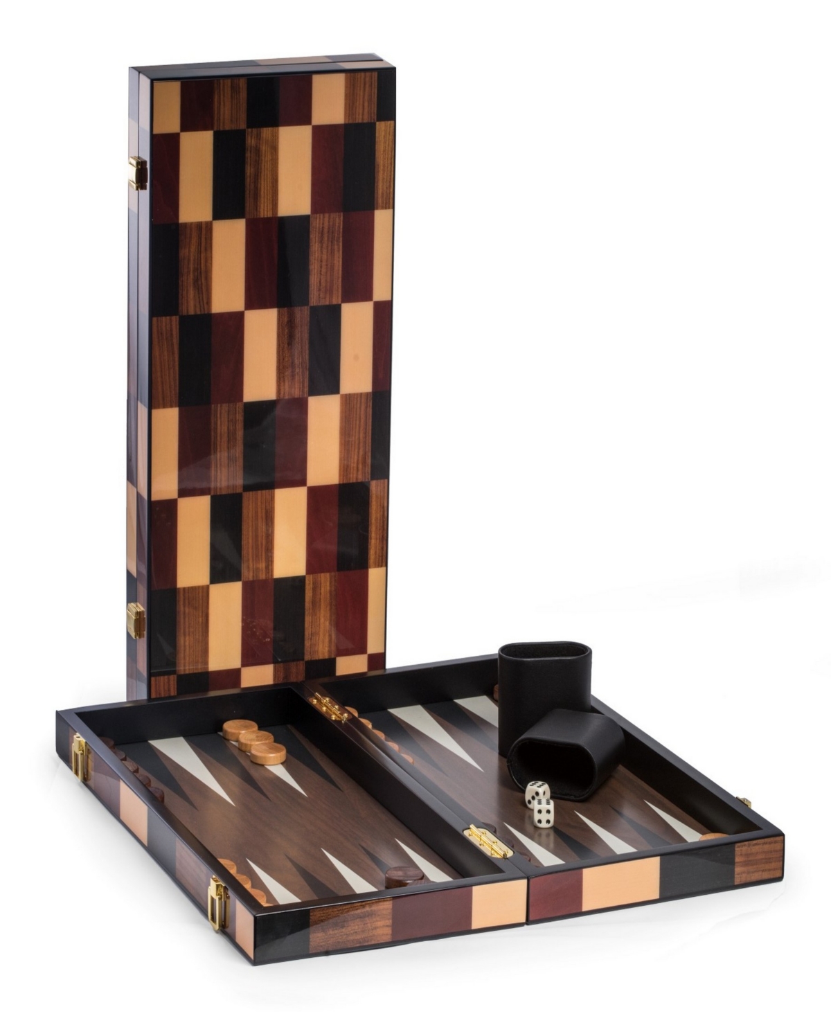 Shop Bey-berk 18" Backgammon Set In Multi