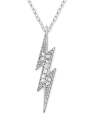 image of Diamond Lightening Bolt Ring (1/10 ct. t.w.) in Sterling Silver