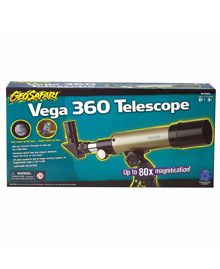 Télescope GeoSafari Starview 10×/50× Learning Resources – Observation Lune Étoiles Nature Dès 7 Ans Avec Trépied