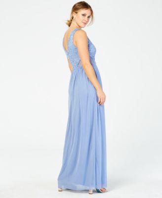 macy's blue sequin dress
