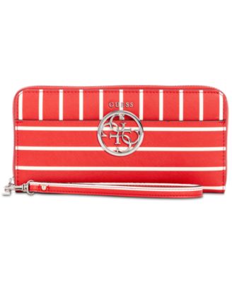 guess kamryn large zip around wallet
