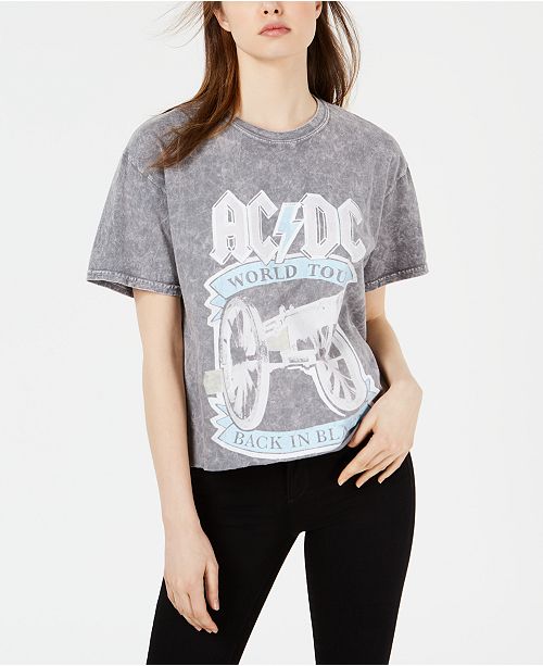 True Vintage Cotton Ac Dc Graphic T Shirt Reviews Tops Juniors Macy S