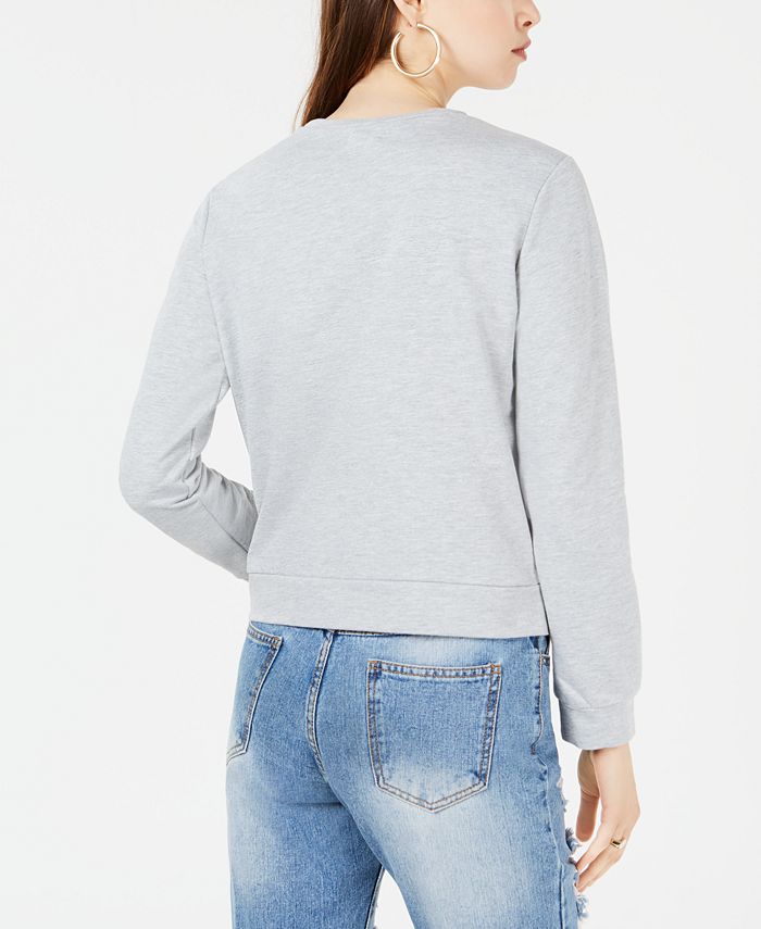 Material Girl Juniors' Ruffled Sweatshirt, Created for Macy's - Macy's