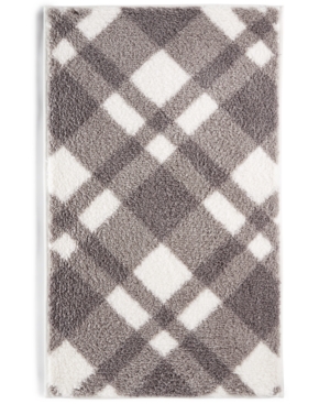 Closeout! Charter Club Plaid 19.3in x 34in Bath Rug, Created for Macy's Bedding