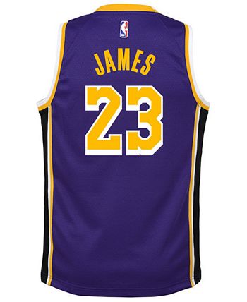 Nike Big Boys LeBron James Purple Los Angeles Lakers Select Series