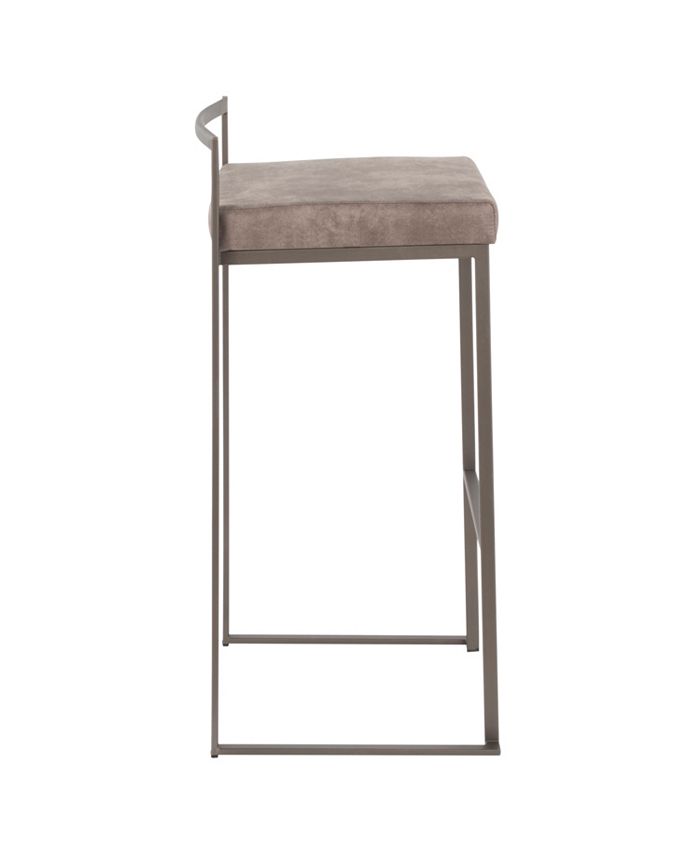 Lumisource Fuji Stackable Barstool Set of 2 & Reviews Furniture Macy's