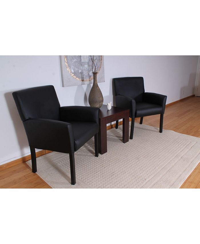 Boss Office Products Black Boss Box Arm Guest Chair Macy's