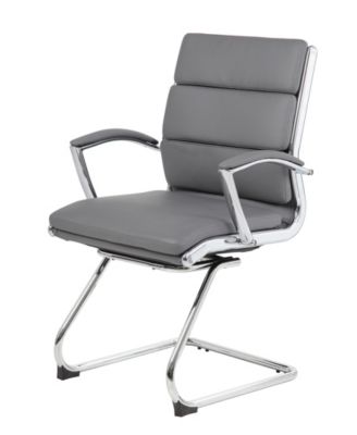 Boss Office Products Executive CaressoftPlus Guest Chair With Chrome ...