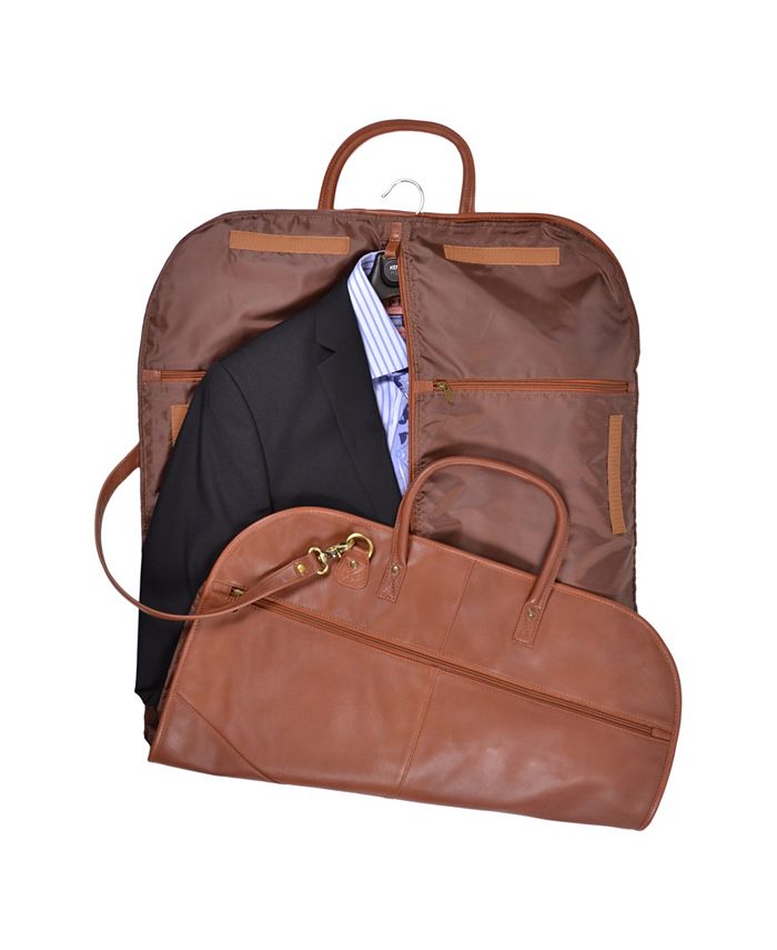 ROYCE New York Royce Garment Bag Suitcase in Genuine Leather Macy's