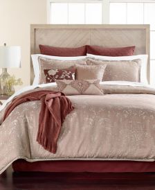 Distressed Damask 14-Pc. Queen  Comforter Set, Created for Macy's