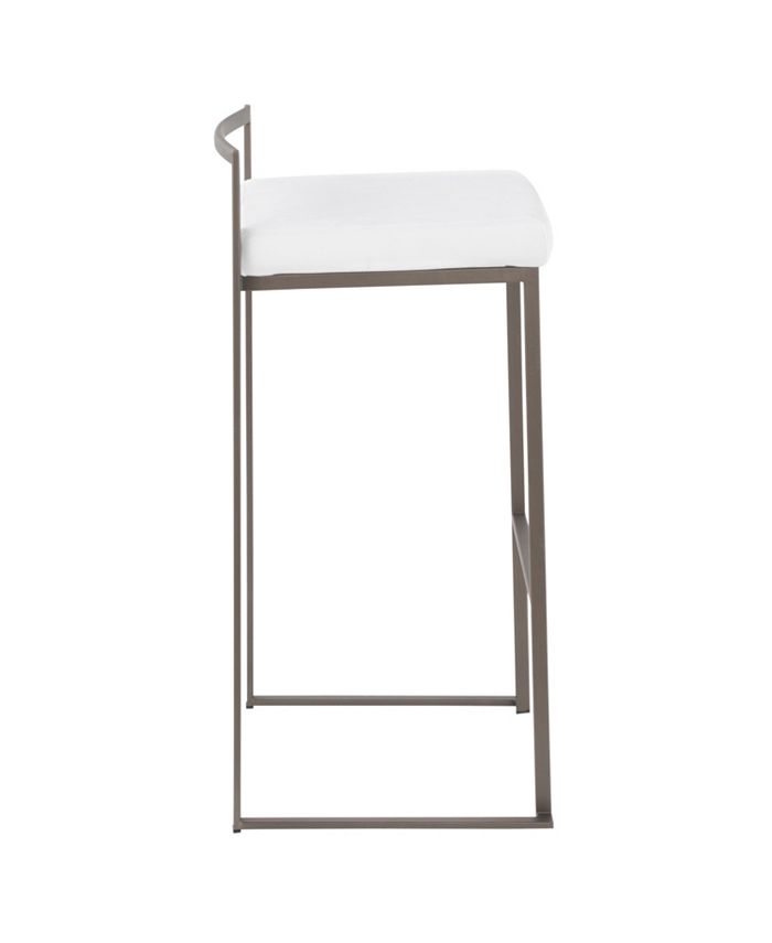 Lumisource Fuji Stackable Barstool Set of 2 & Reviews Furniture Macy's