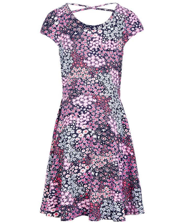 Epic Threads Super Soft Big Girls Floral-Print Dress, Created for Macy ...