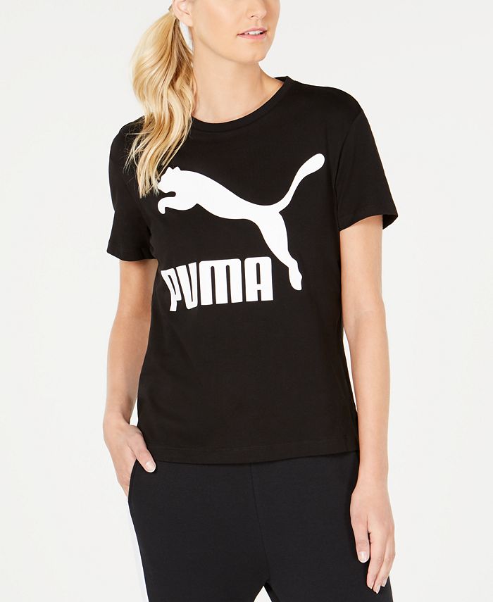 Puma Classics Cotton Logo T-Shirt - Macy's