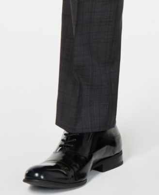 Kenneth Cole New York Men's Slim-Fit Plaid Performance Suit