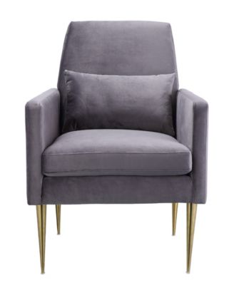TOV Furniture - Danner Grey Velvet Chair
