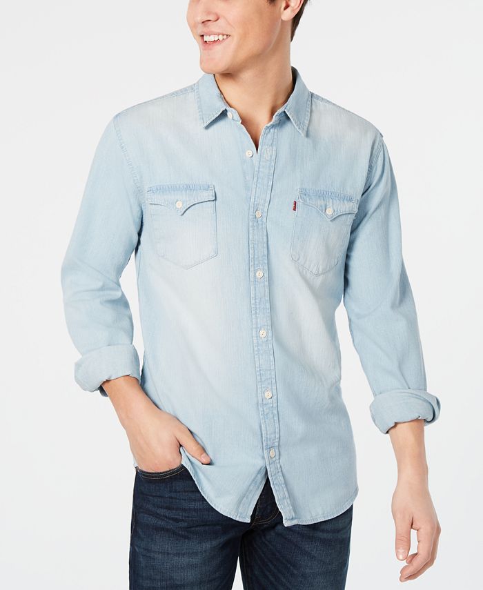 Macy's store denim shirt