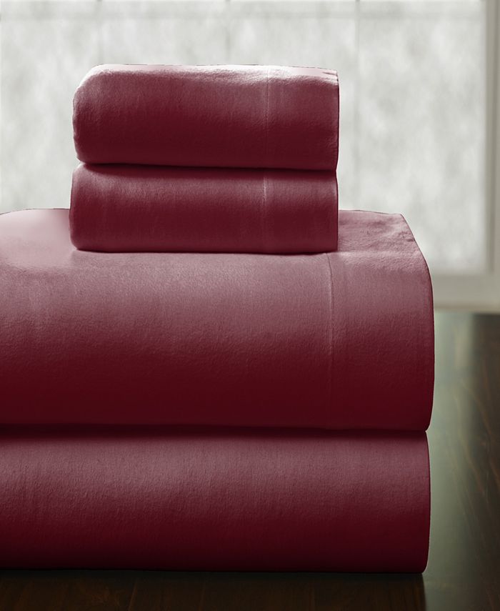 Pointehaven Heavy Weight Cotton Flannel Sheet Set Macy's