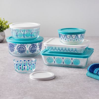 Pyrex Decorated Glass Storage Set, Created for Macy's Macy's