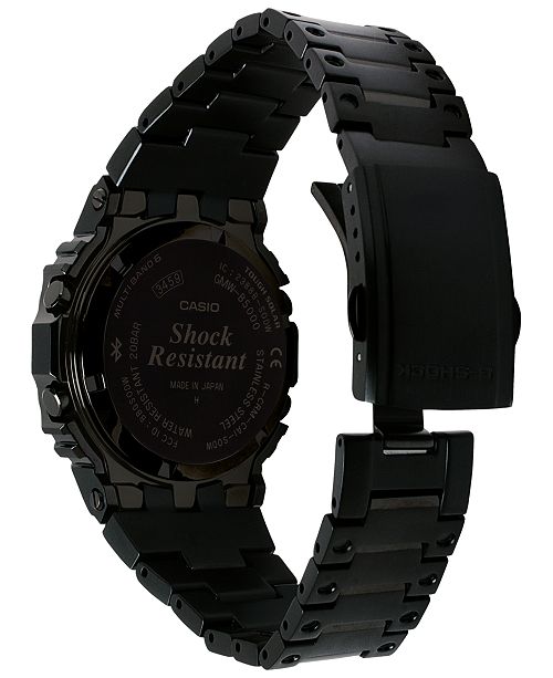 G Shock Men S Solar Digital Black Stainless Steel Bracelet Watch 43 2mm Reviews Watches Jewelry Watches Macy S