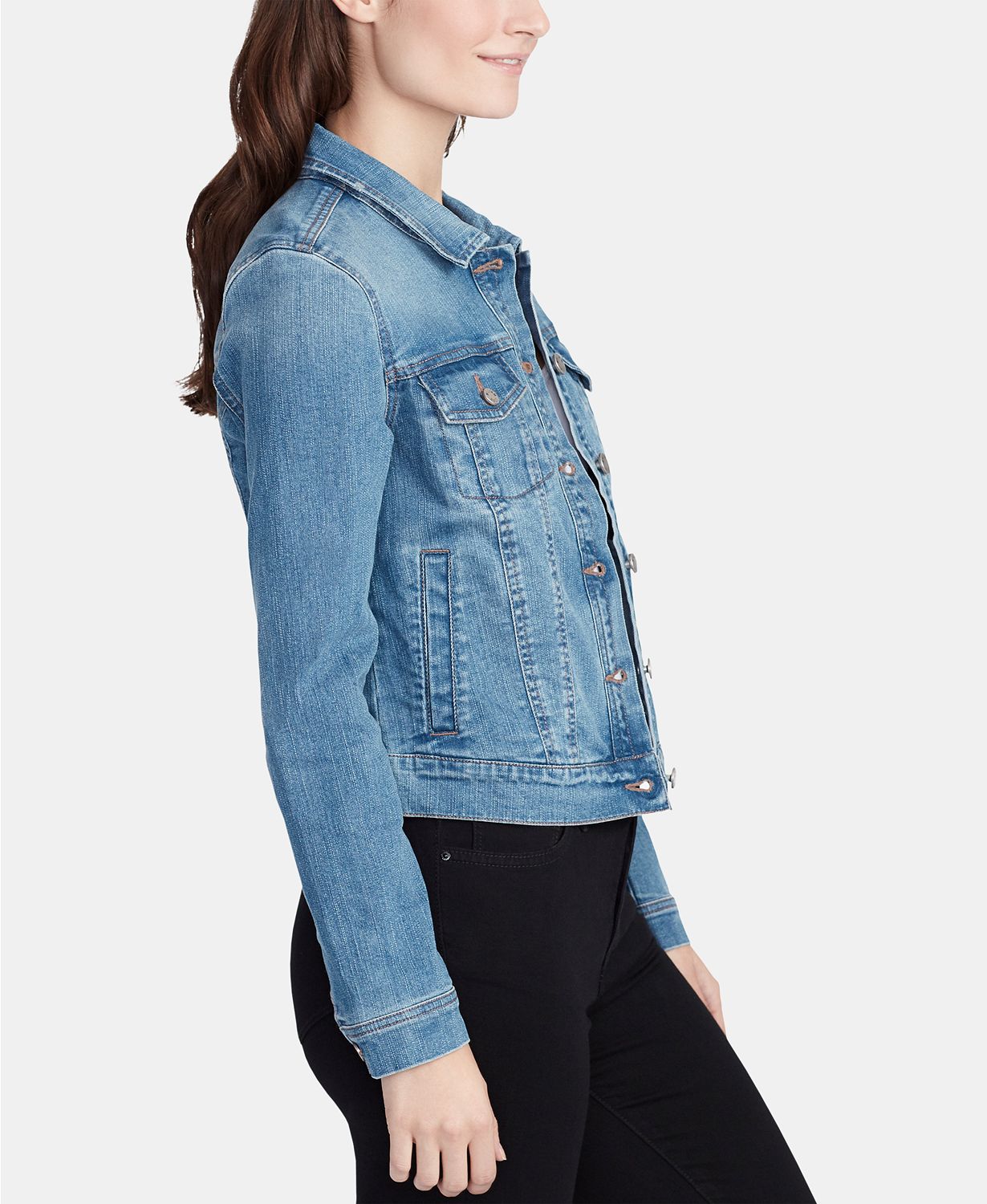 Come discover these Over 50 Fashion: Running Errands Comfy Cute Pieces! William Rast Denim Jacket is a classic layering piece for casual outfits. #fashionover50