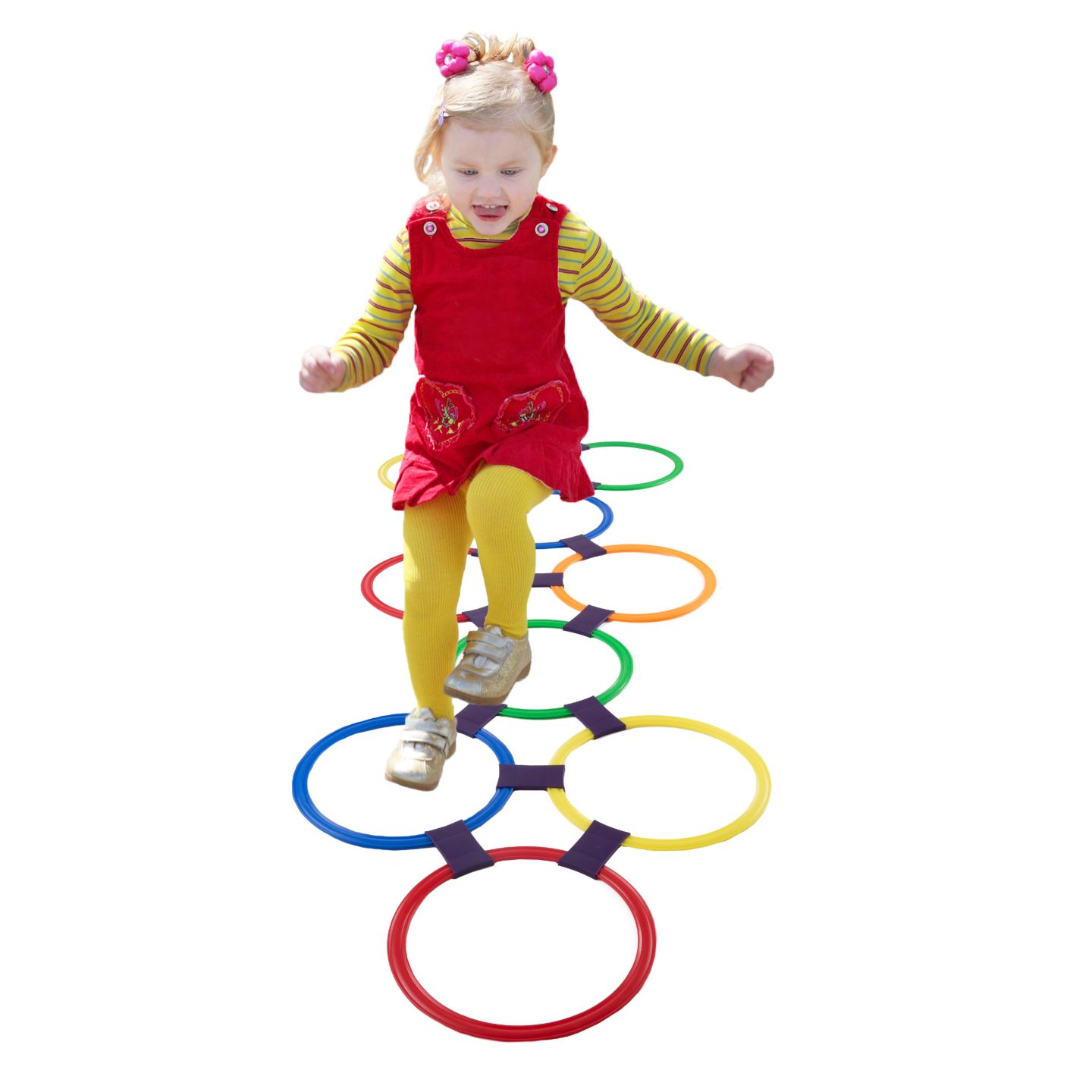 Игра «Классики» Trademark Global Hopscotch Ring, 10 колец и 15 соединителей, от 3 лет — фото 2