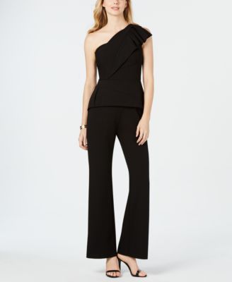 macys womens black jumpsuits