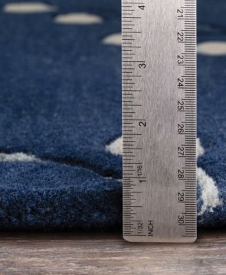 Athena ATH-5156 Navy 2' x 3' Area Rug