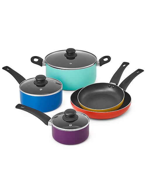 Bella 12Pc. Multi Colored Cookware Set & Reviews Cookware Sets Macy's