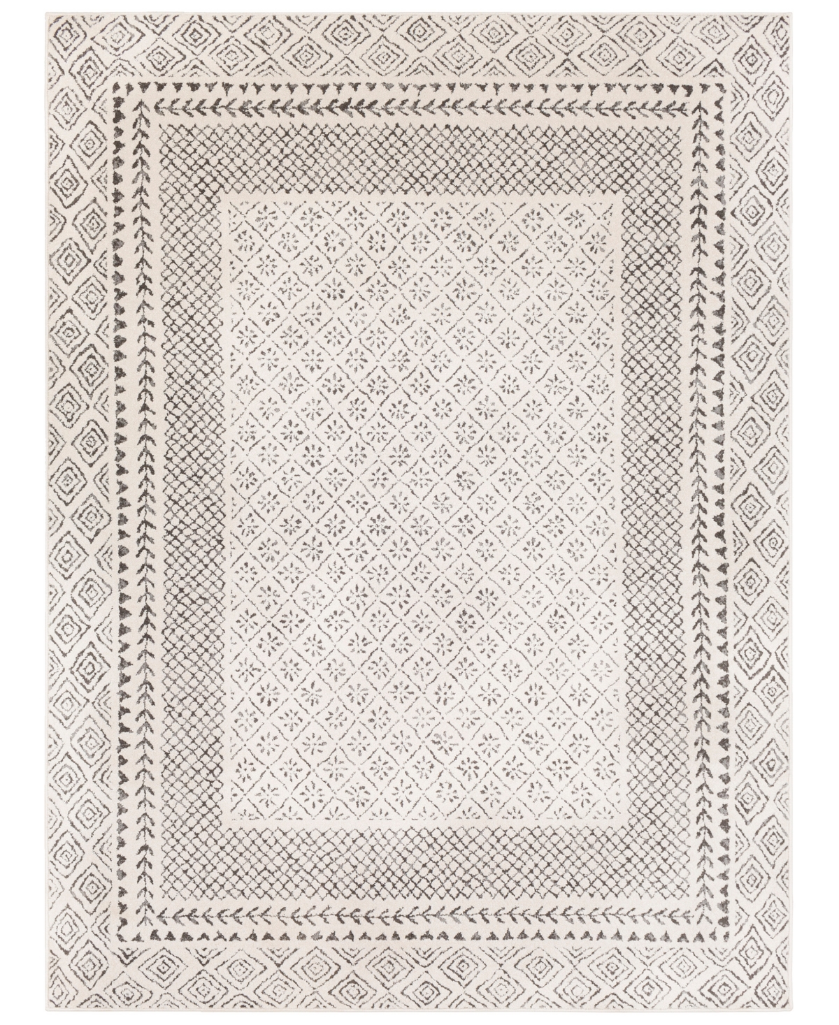 Surya Bahar Bhr-2321 Medium Gray 2' x 3' Area Rug