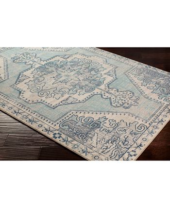 Surya - Bohemian BOM-2301 Teal 3'11" x 5'7" Area Rug