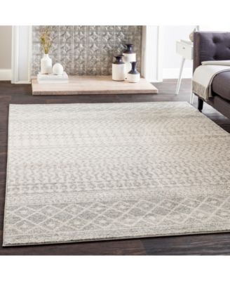 Elaziz ELZ-2308 Light Gray 3'11" x 5'7" Area Rug
