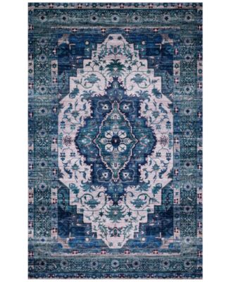 Justina Blakeney - Cielo CIE-01 Ivory/Turquoise 2'3" x 4' Area Rug