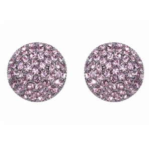 image of Nina Swarovski Pave Button Small Earring