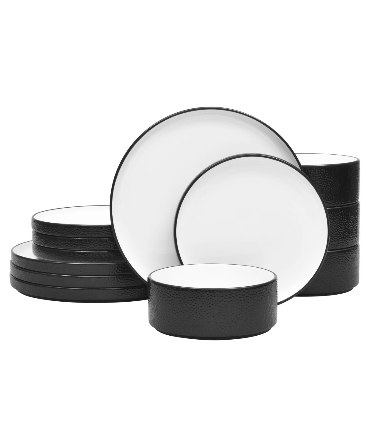 Colortex Stone 12-Piece Dinnerware Set, Service for 4 - Blue