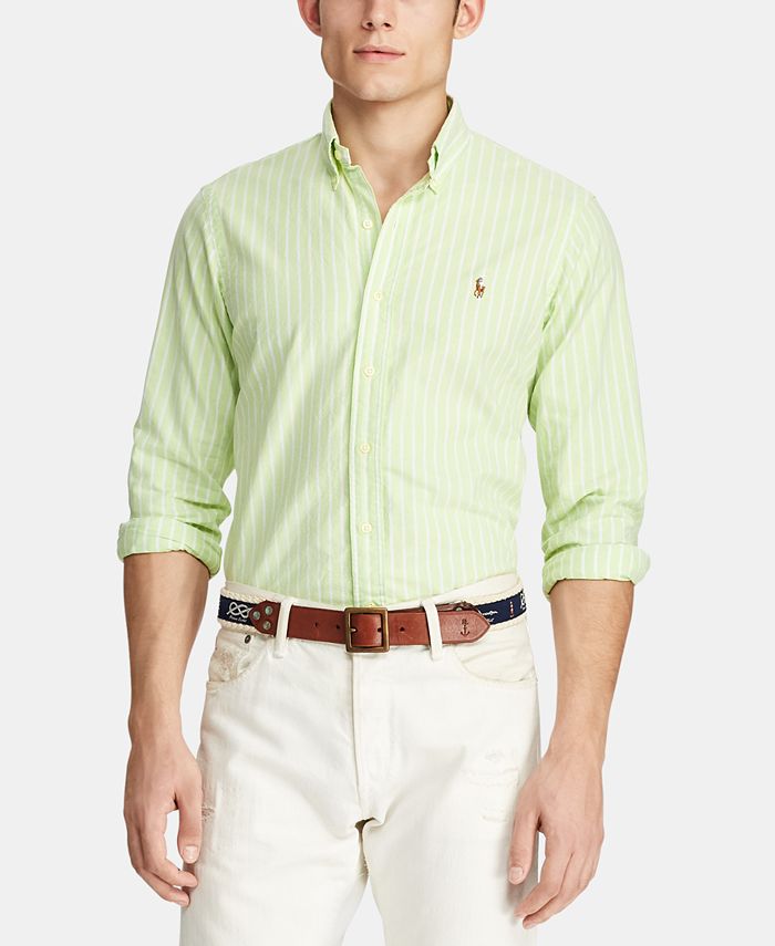 Polo Ralph Lauren Men's Classic Fit Striped Cotton Shirt & Reviews ...